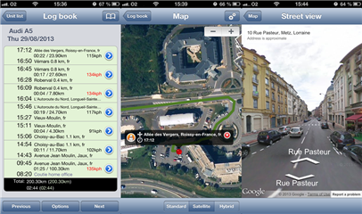 Monitorig pojazdów GPS Nadzór w telefonie na iOS.